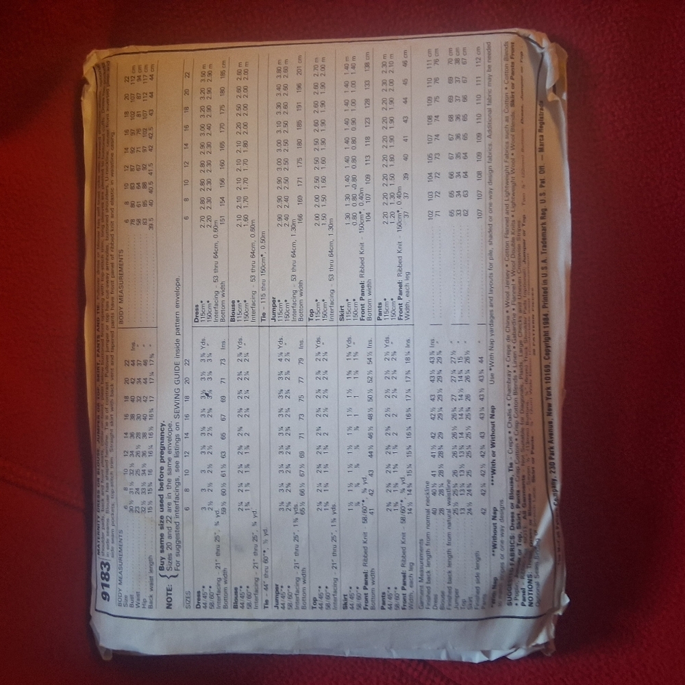 McCall's Sewing Pattern 9183 🩶❤️ - Picture 3 of 4